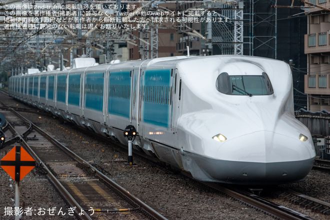 【JR海】N700A G47編成「Sparkling Dreams Shinkansen」が運行開始を新横浜駅で撮影した写真