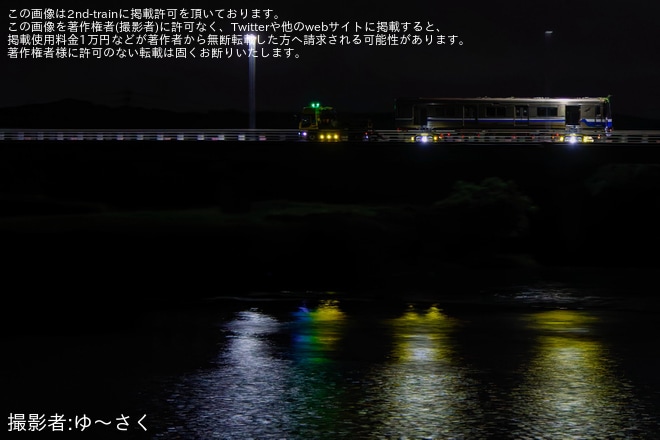 【福市交】1000N系11編成が廃車陸送を不明で撮影した写真