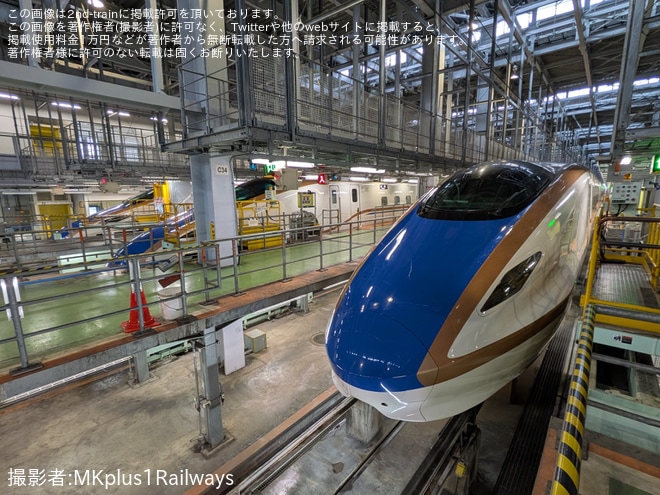 を白山総合車両所で撮影した写真