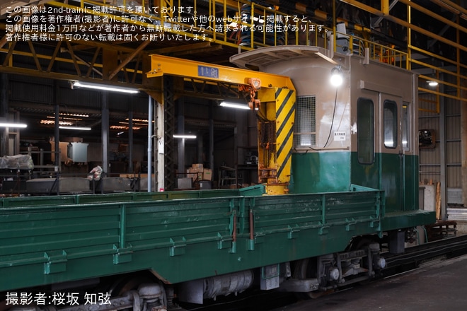 【叡電】「電動貨車デト1000形1001号車撮影会」が開催を修学院車庫で撮影した写真