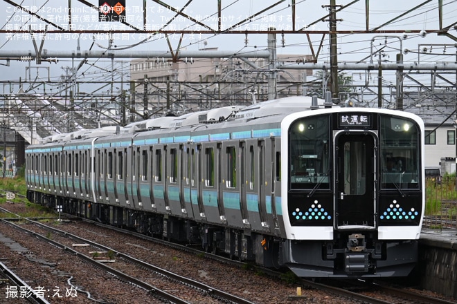 【JR東】E131系200番台N7編成・N8編成がJ-TREC新津事業所を出場し公式試運転（1枚目）