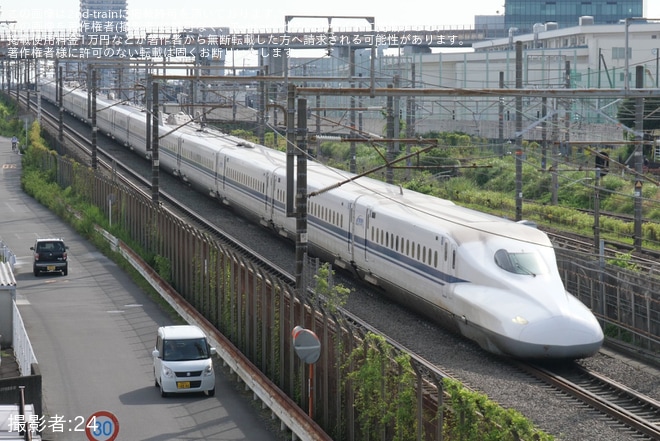 【JR海】N700A X57編成が浜松工場へ廃車回送（1枚目）