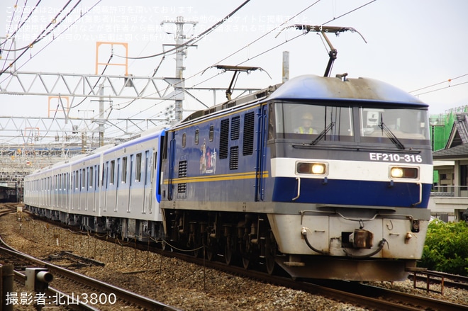 【福市交】4000系4134Fが川崎車両を出場し甲種輸送を不明で撮影した写真