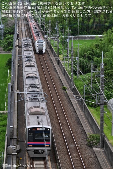 【京成】3000形3033編成が都営車運用を代走しアクセス特急に充当