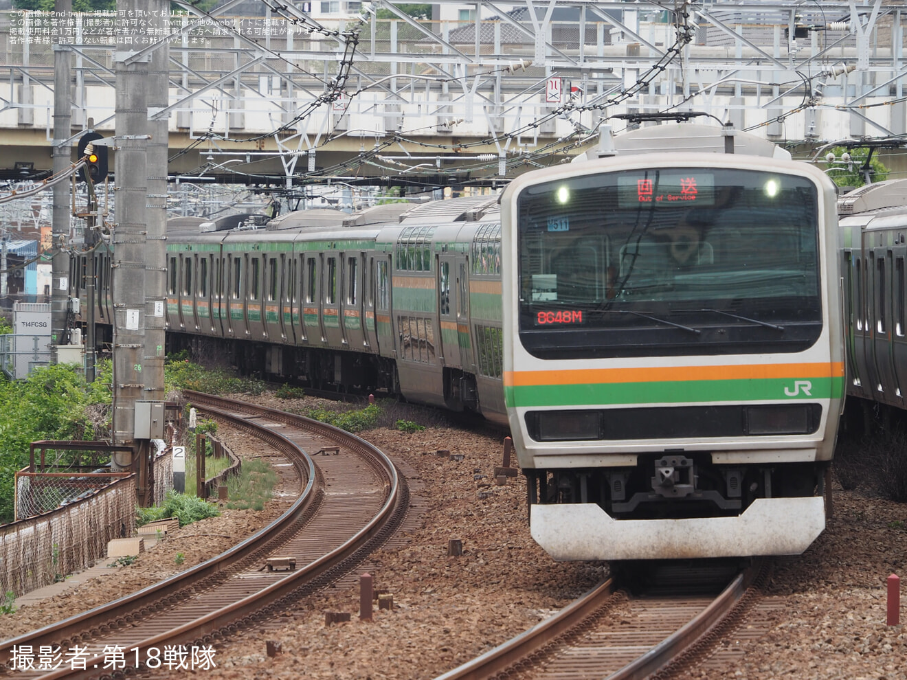 【JR東】E231系ヤマU511編成東京総合車両センター入場回送の拡大写真