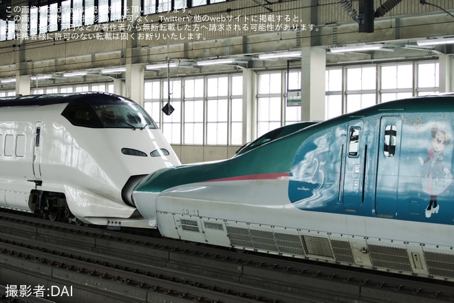 【JR東】E5系U15編成「Magical Jubilee Shinkansen」と荷物専用新幹線E3系L69編成がやまびこ56（3枚目）