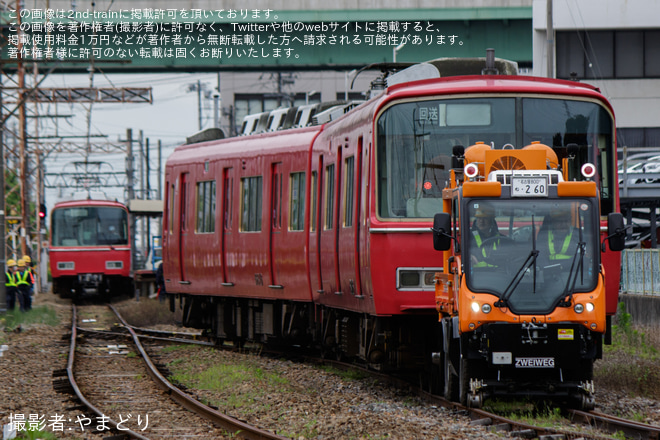 【名鉄】6800系6811F,6809F,6816Fが東名古屋港へ回送（2枚目）