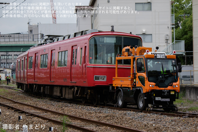 【名鉄】6800系6811F,6809F,6816Fが東名古屋港へ回送（3枚目）