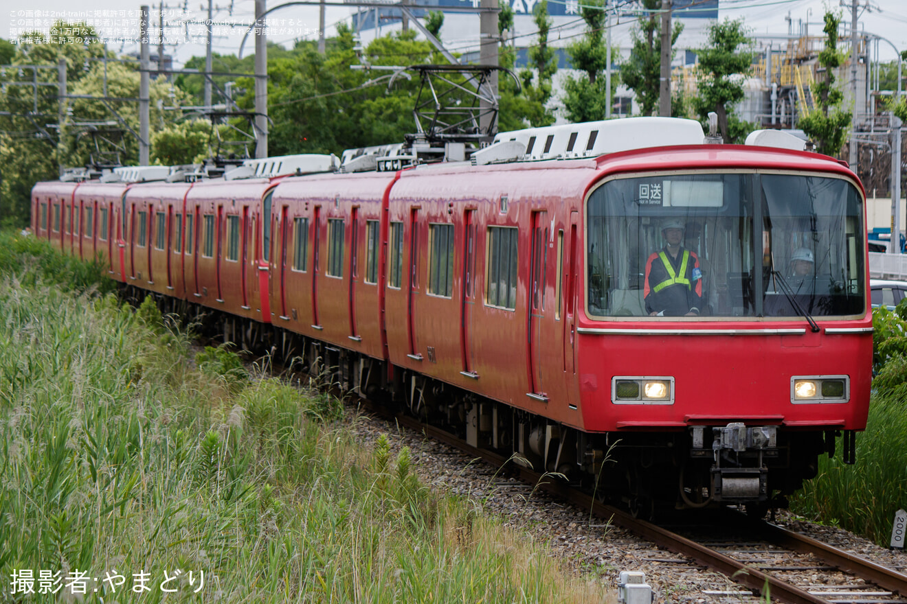 【名鉄】6800系6811F,6809F,6816Fが東名古屋港へ回送の拡大写真