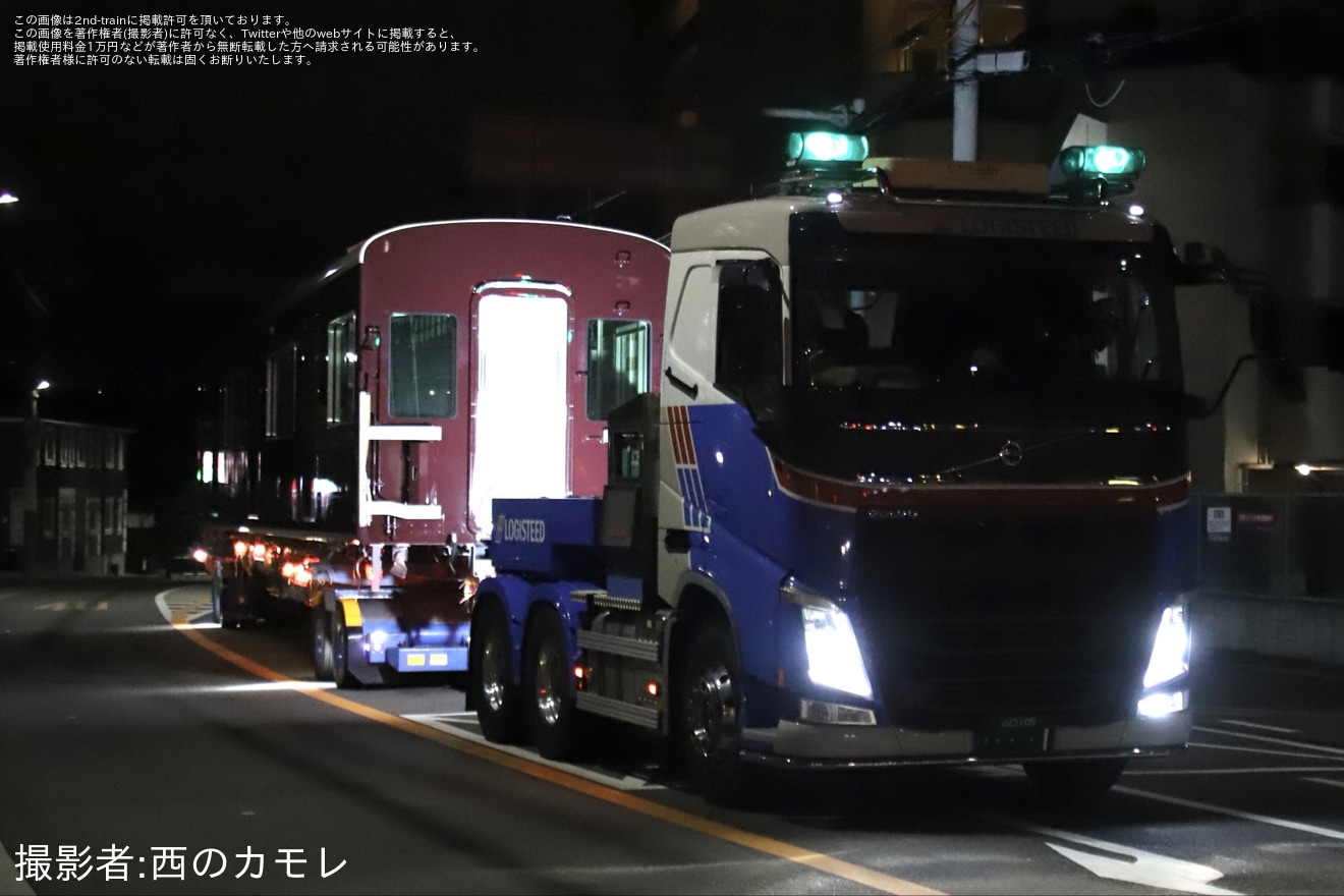 【阪急】2000系2004Fが正雀工場へ新製陸送の拡大写真