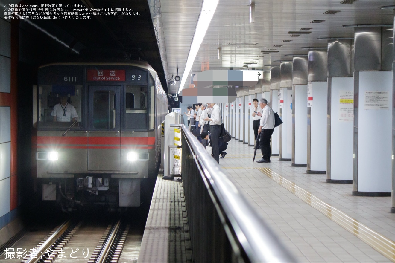 【名市交】6000形6111Hが日進工場へ入場回送の拡大写真