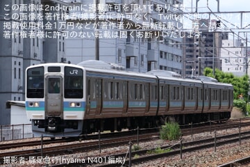 【JR東】211系1000番台N318編成が延命工事を実施し長野総合車両センター構内試運転