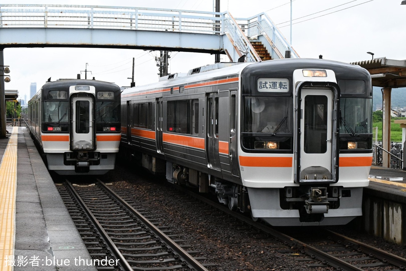 【JR海】キハ75-3207+キハ75-3307が名古屋工場出場試運転の拡大写真