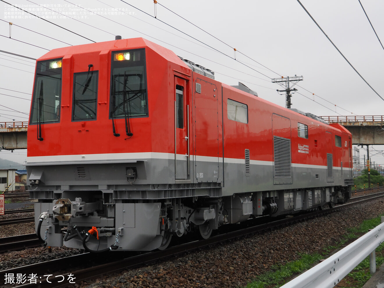 【JR西】DEC743-1が近畿車輛を出場し公式試運転の拡大写真