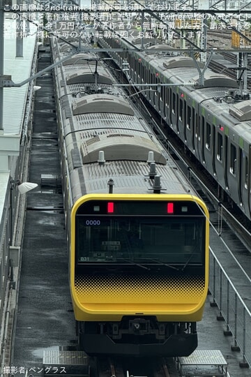 【JR東】E235系ミツB31編成が東京総合車両センター東エリアに留置