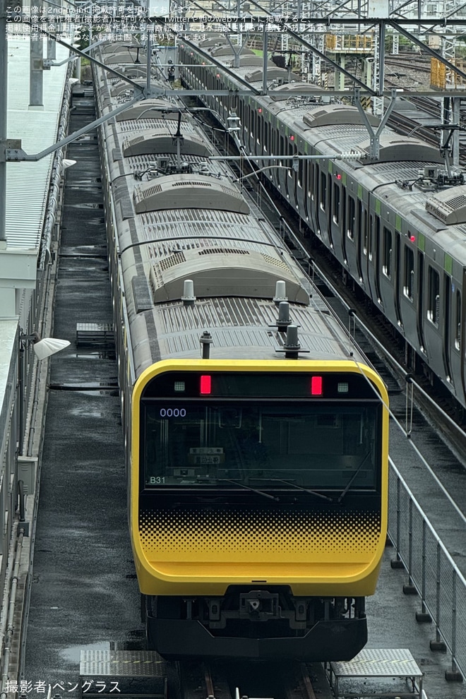 【JR東】E235系ミツB31編成が東京総合車両センター東エリアに留置