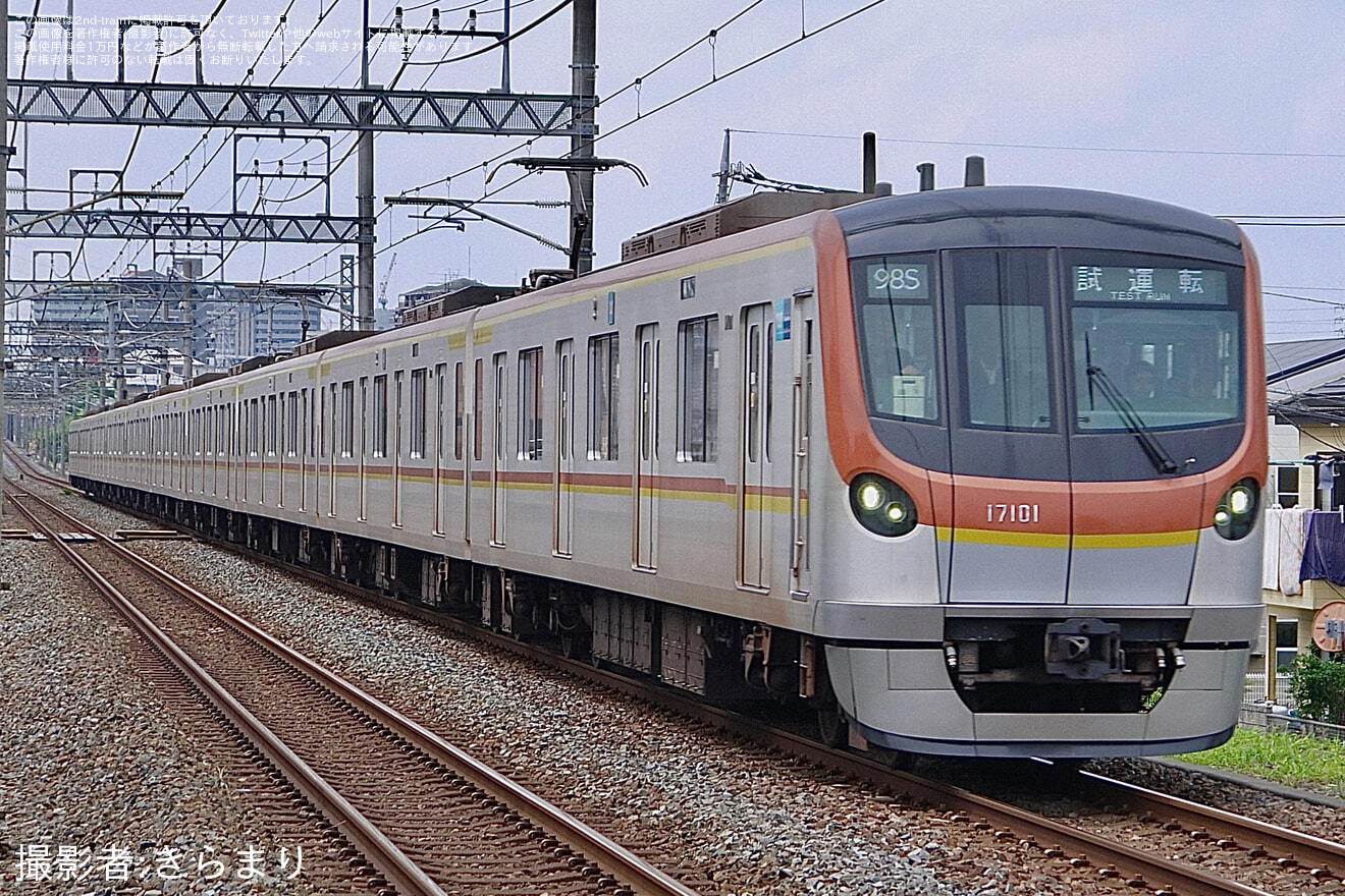 【メトロ】17000系17101F TASC設備性能確認試運転の拡大写真