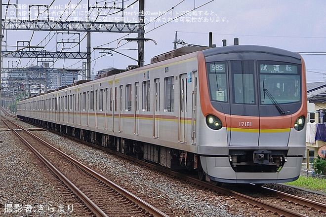 【メトロ】17000系17101F TASC設備性能確認試運転を不明で撮影した写真