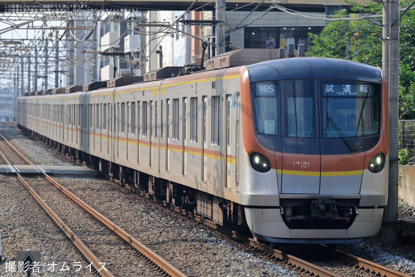 【メトロ】17000系17101F TASC設備性能確認試運転の拡大写真