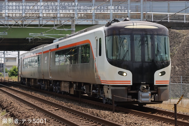 【JR海】HC85系D101編成が名古屋工場出場試運転を不明で撮影した写真