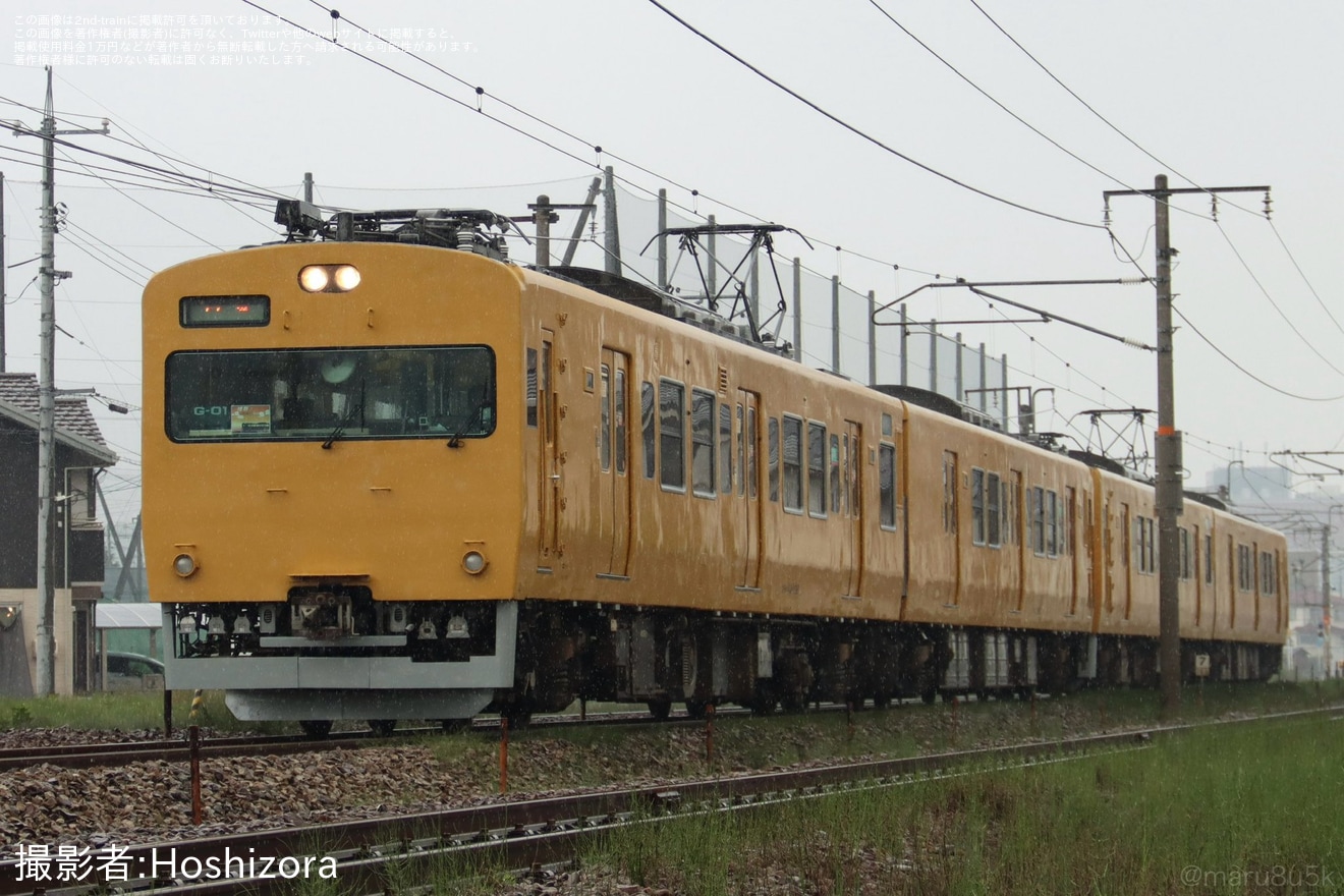 【JR西】115系G-01編成+G-05編成が下関総合車両所へ廃車回送の拡大写真