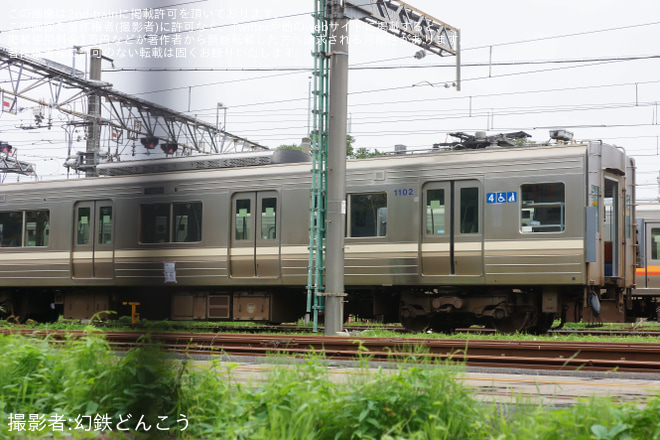 【京王】入場中の1000系1752Fが構内入換を実施を若葉台工場富士見ヶ丘作業場付近で撮影した写真