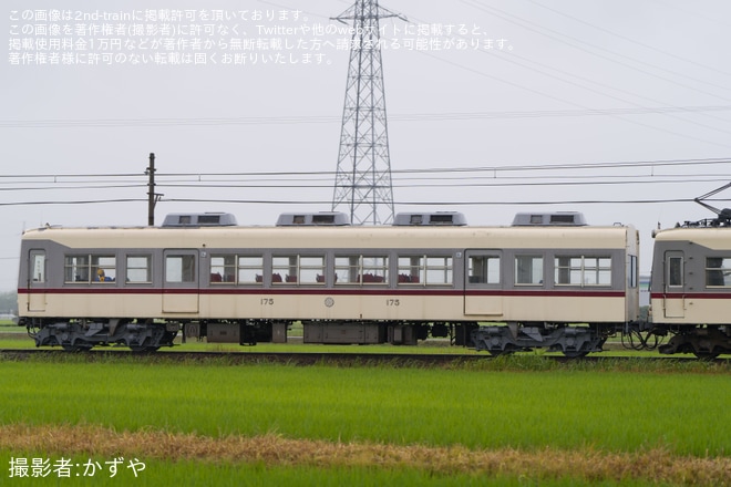 【地鉄】休車中だったクハ175が本線で試運転を不明で撮影した写真