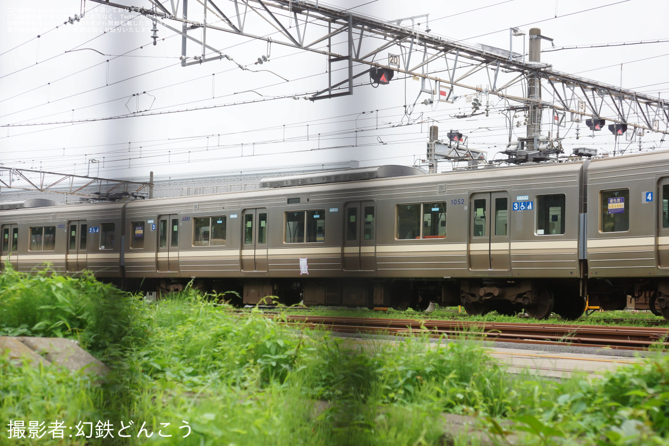 【京王】入場中の1000系1752Fが構内入換を実施の拡大写真