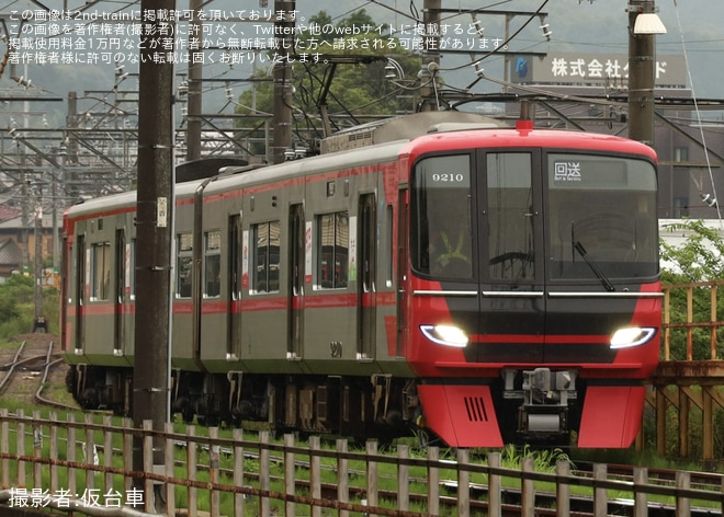 【名鉄】9100系9110F舞木検査場出場試運転を不明で撮影した写真