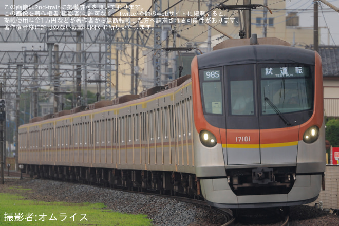【メトロ】17000系17101F TASC設備性能確認試運転を高坂～北坂戸間で撮影した写真