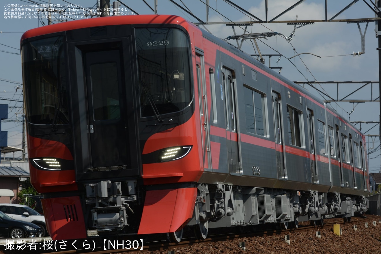 【名鉄】9100系9129Fが新車性能確認試運転の拡大写真