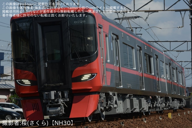 【名鉄】9100系9129Fが新車性能確認試運転（2枚目）