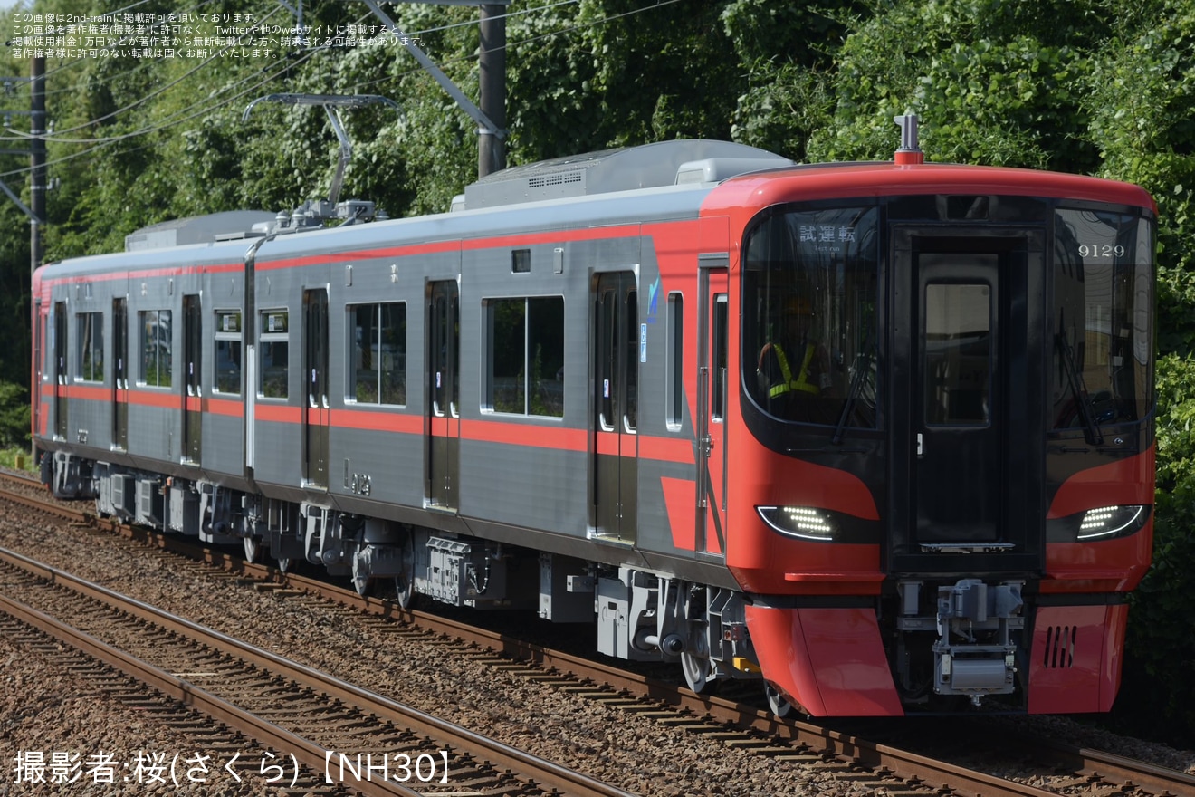 【名鉄】9100系9129Fが新車性能確認試運転の拡大写真