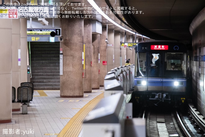 【名市交】2000形2114H名港工場出場試運転を不明で撮影した写真