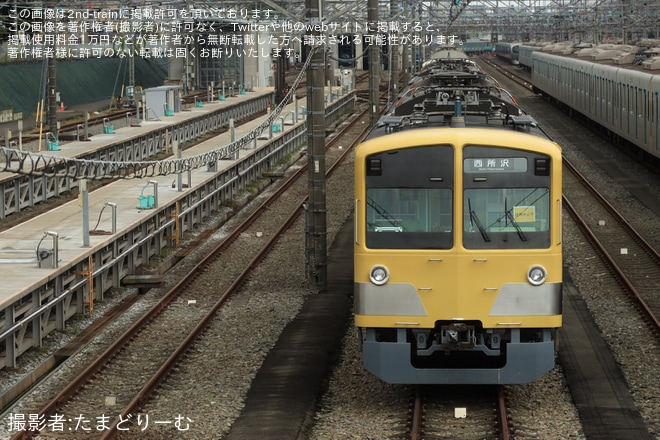 【西武】新101系263Fに「使用休止中」札が掲出されるを小手指車両基地付近で撮影した写真