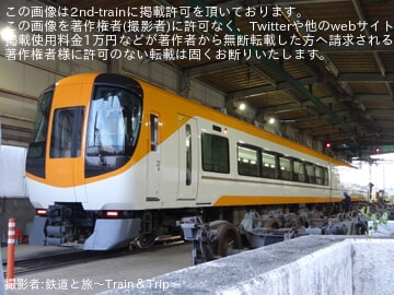 【近鉄】16600系YT01が五位堂検修車庫を出場