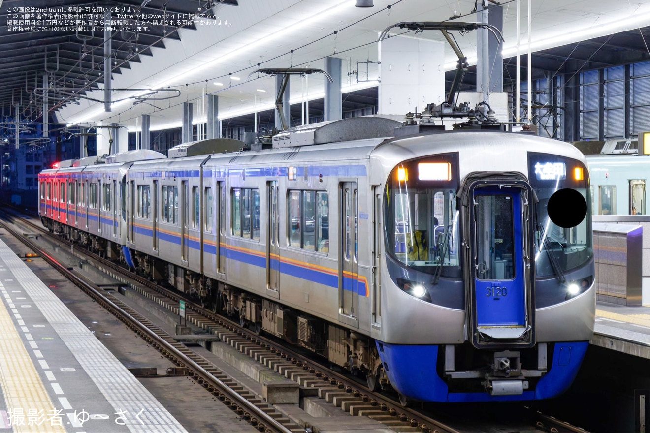 【西鉄】3000形3120F+3007FがNライナーに充当 分割編成・フルカラーLED車では初の拡大写真