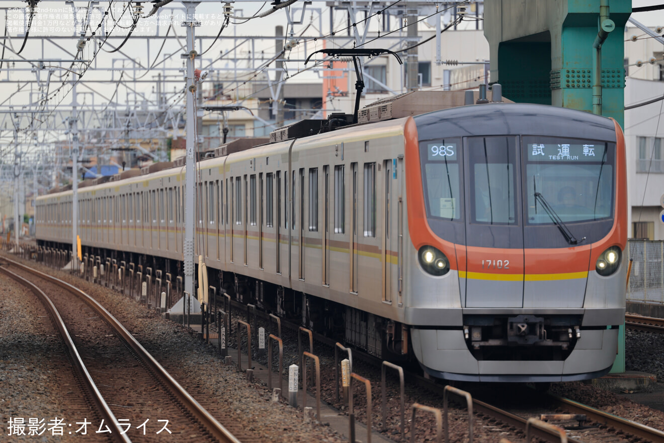 【メトロ】17000系17102F TASC設備性能確認試運転の拡大写真