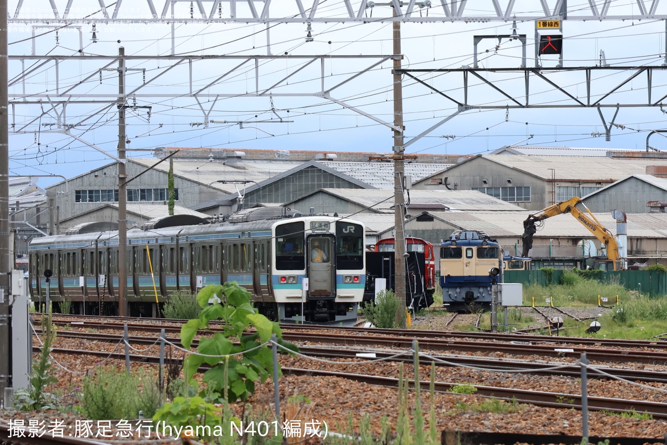 【JR東】211系3000番台N331編成が延命工事を終えて構内試運転の拡大写真