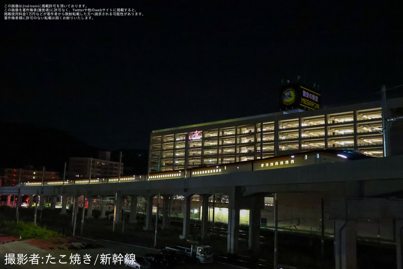 【JR東】E8系が福島駅上りアプローチ線に初入線の拡大写真