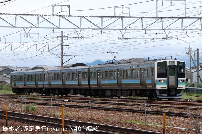 【JR東】211系3000番台N331編成が延命工事を終えて構内試運転を不明で撮影した写真