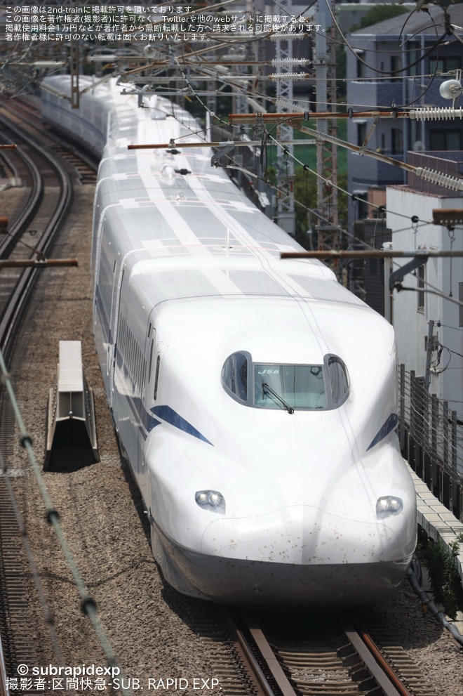 【JR海】N700S J58編成が本線試運転を実施を不明で撮影した写真