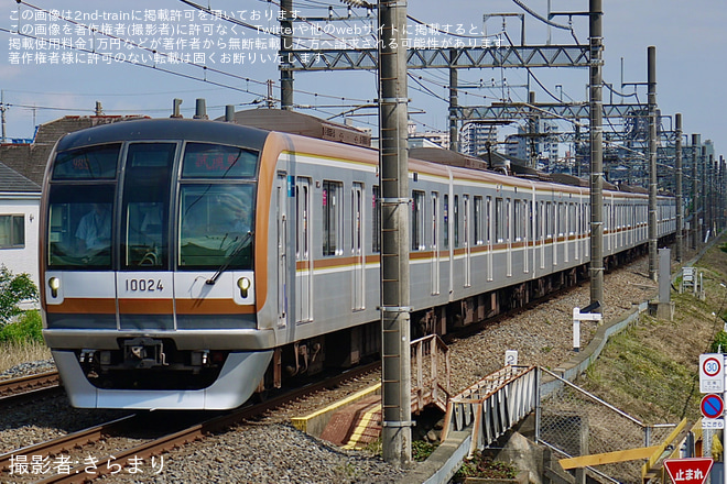 【メトロ】10000系10124F TASC設備性能確認試運転を不明で撮影した写真