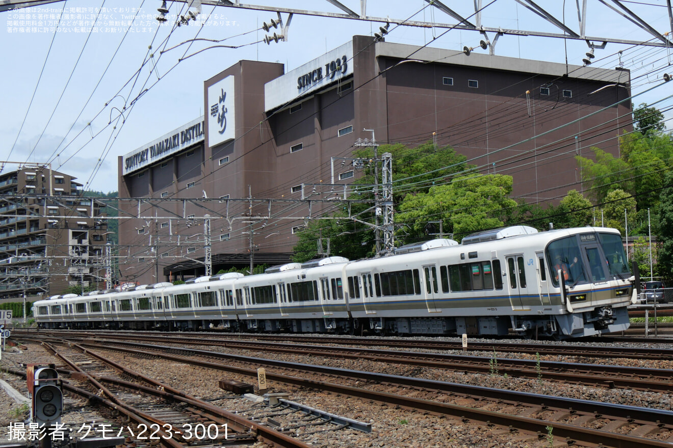 【JR西】221系NC626編成吹田総合車両所本所出場試運転の拡大写真