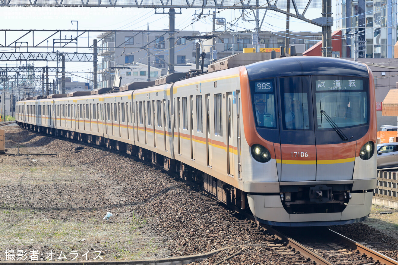 【メトロ】17000系17106F TASC設備性能確認試運転の拡大写真