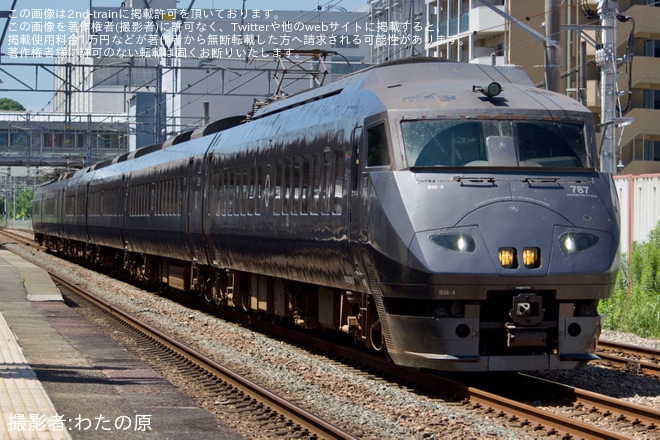 【JR九】787系BM4編成 小倉総合車両センター入場を不明で撮影した写真