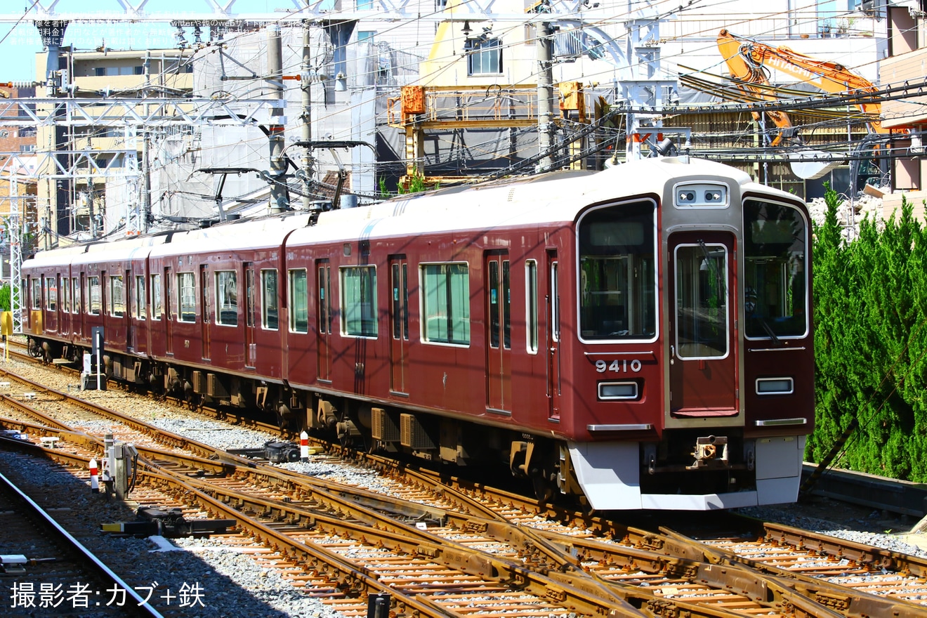 【阪急】9300系9310Fが正雀車庫で入換作業の拡大写真