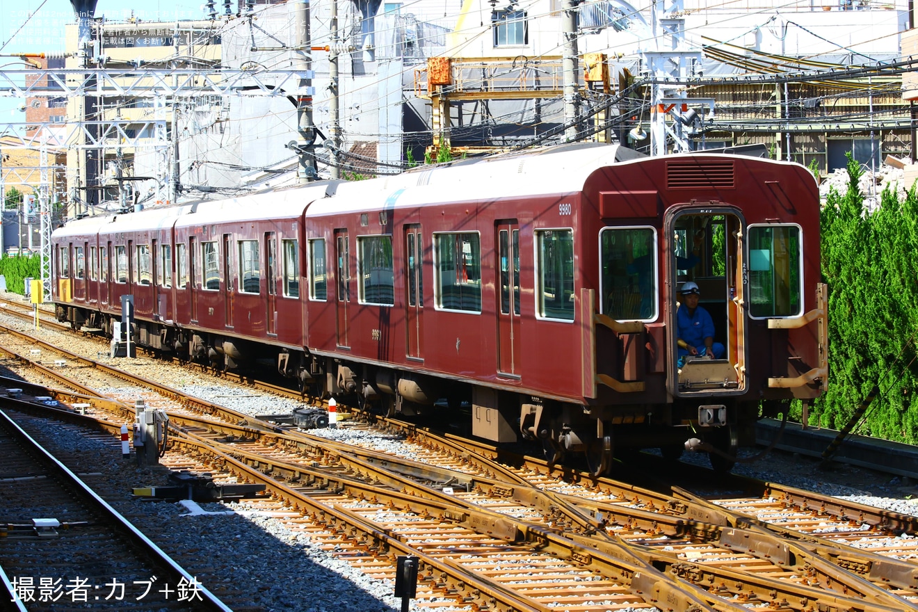 【阪急】9300系9310Fが正雀車庫で入換作業の拡大写真