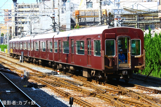 【阪急】9300系9310Fが正雀車庫で入換作業を不明で撮影した写真