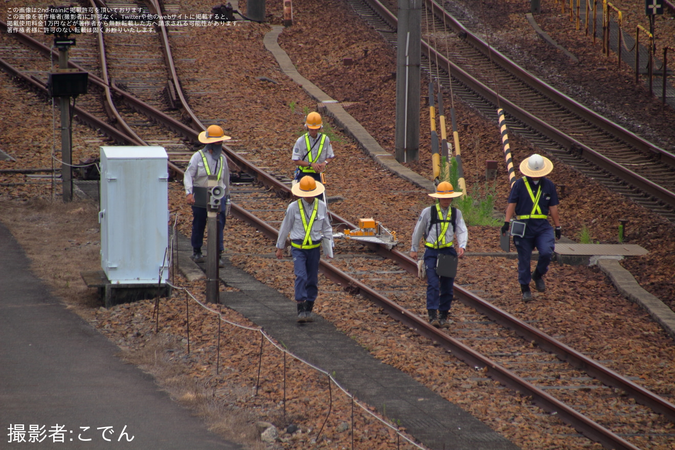 【JR海】213系H2編成+H3編成+H12編成が稲沢駅構内線路点検の為構内入換の拡大写真
